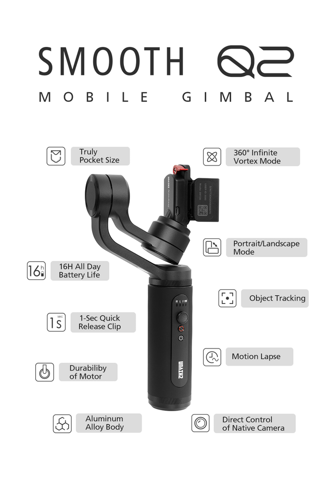 Kompaktní stabilizátor Zhiyun Smooth Q2